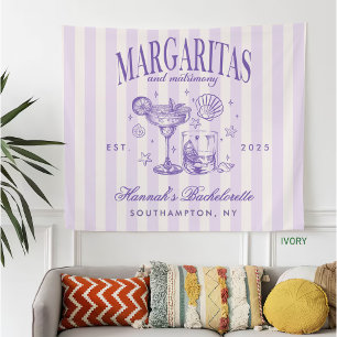 Couverture Polaire Margaritas modernes rétro et Bach strié de mariage