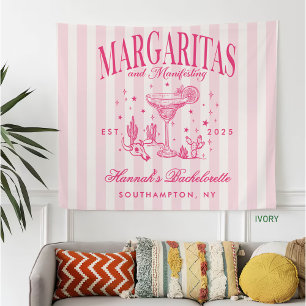 Couverture Polaire Margaritas modernes rétro et Bach strié de mariage