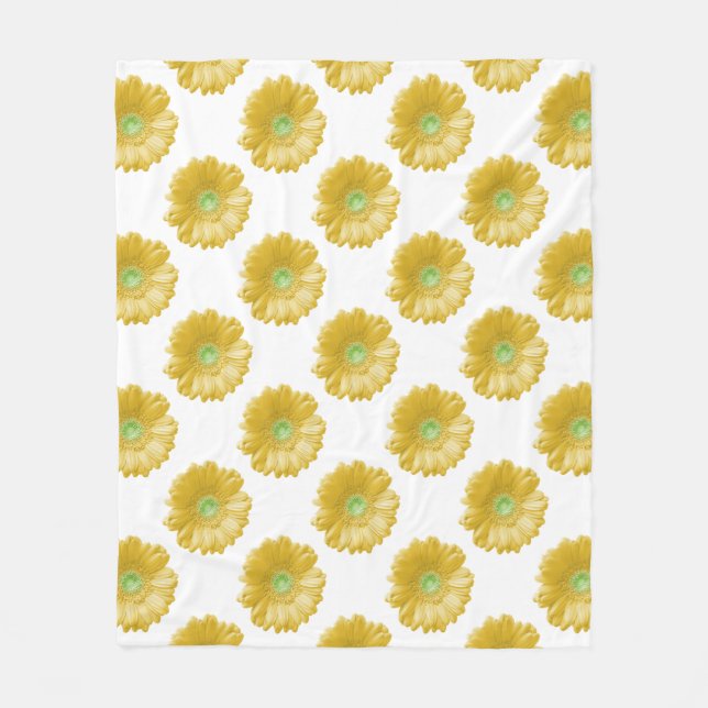 Couverture Polaire Marguerite jaune (Devant)