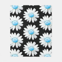 Marguerites à points bleus