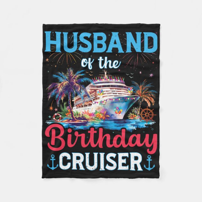Couverture Polaire Mari De L'Anniversaire Cruiser Funny Cruise Birth (Devant)
