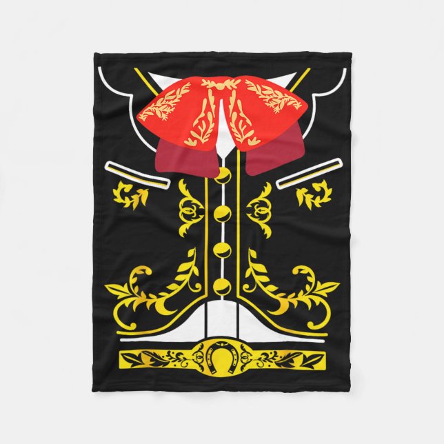 Couverture Polaire Mariachi Tee Charro Cinco De Mayo Hallowee (Devant)