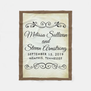 Couverture Polaire Mariage à thème occidental vintage