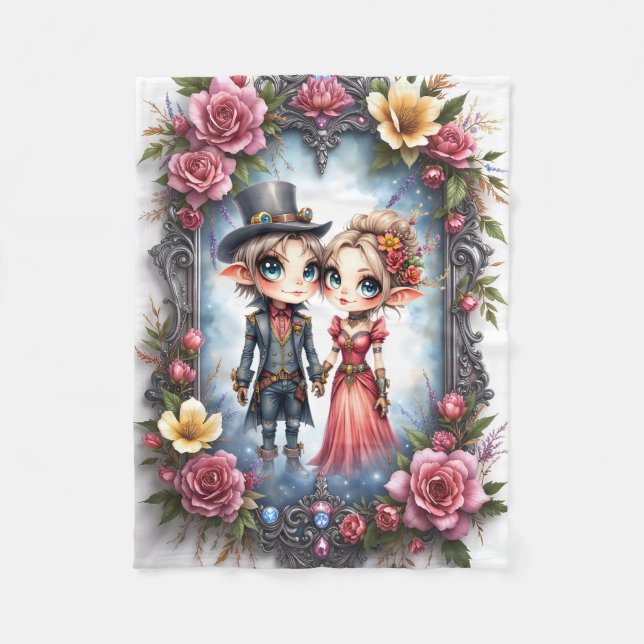 Couverture Polaire Mariage Fantaisiste d'Elfe Steampunk  (Devant)