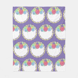 Couverture Polaire Mariage Groom Personnalisé Fruit Fleur Mariage Fav