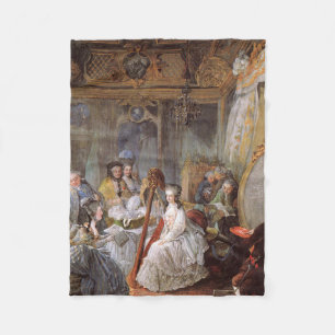Couverture Polaire Marie Antoinette Dans Sa Chambre À Versailles