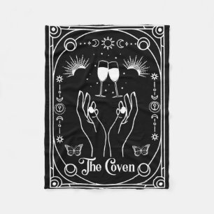 Couverture Polaire Mariée de Coven Gothique Sorcière Tarot Halloween