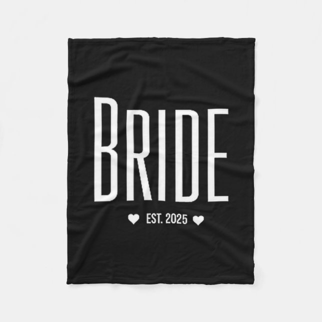 Couverture Polaire Mariée Est 2025 Pochette pour future épouse bientô (Devant)