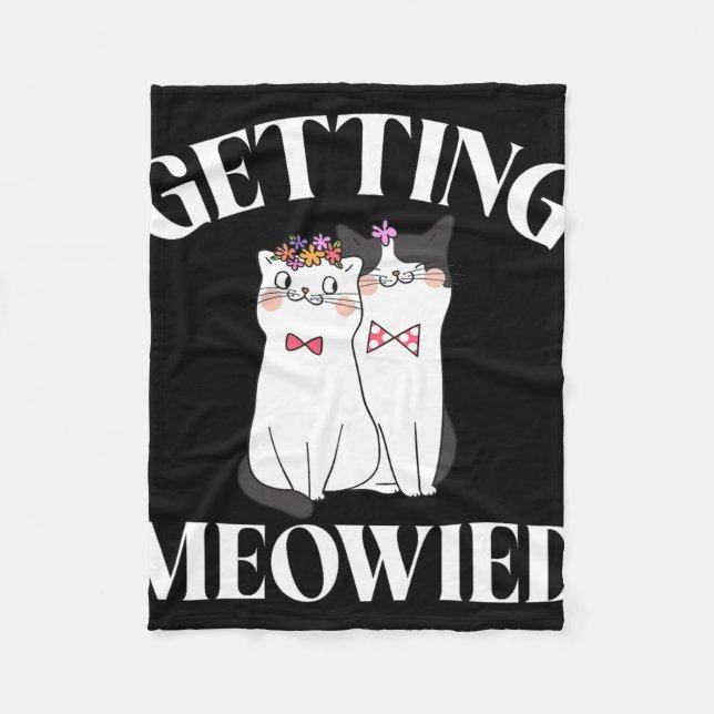 Couverture Polaire Mariée Meowied 1  (Devant)