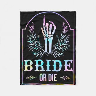 Couverture Polaire Mariee Ou Meurt Tie Dye Gothique Demoiselle D'Honn