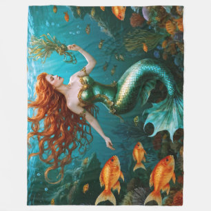 Couverture Polaire "Marielle" - Belle sirène dansante