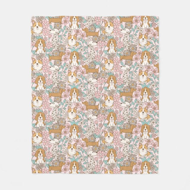 Couverture Polaire Marionnettes florales (Devant)