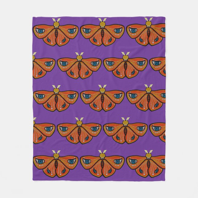 Couverture Polaire Mariposa Mística con Ojos (Devant)