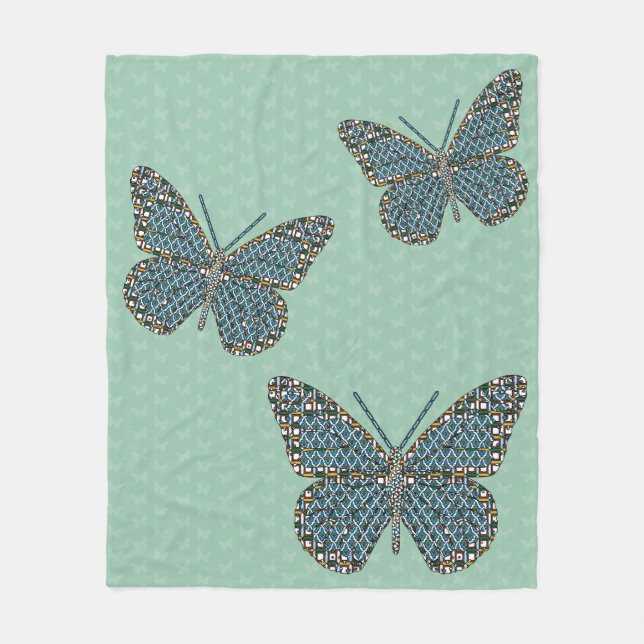 Couverture Polaire Marocaine Monarch Fleece Blanche (Devant)