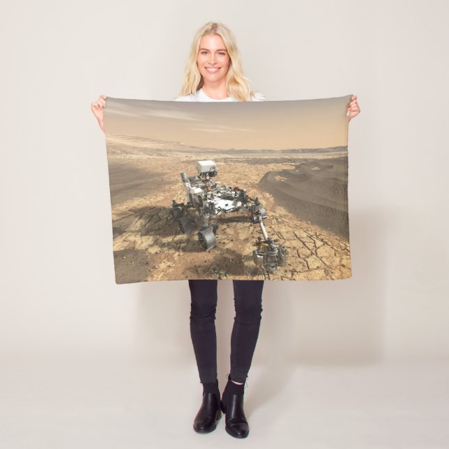 Couverture Polaire Mars 2020 Rover Sur La Surface De Mars. (En situation)