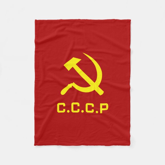 Couverture Polaire Marteau et faucille de CCCP (Devant)