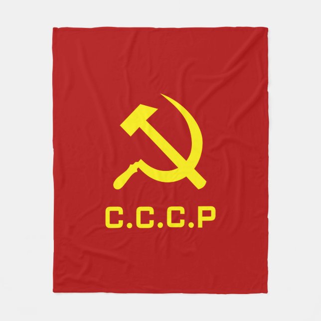 Couverture Polaire Marteau et faucille de CCCP (Devant)