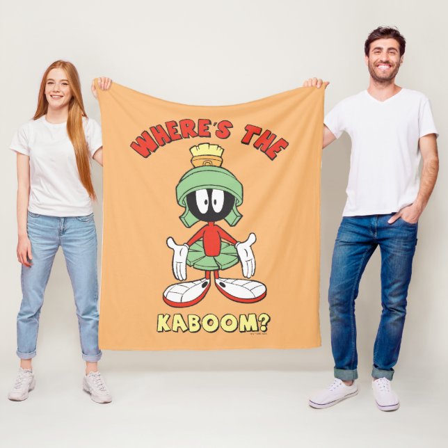 Couverture Polaire MARVIN LE MARTIAN™ Où est le Kaboom ? (En situation)