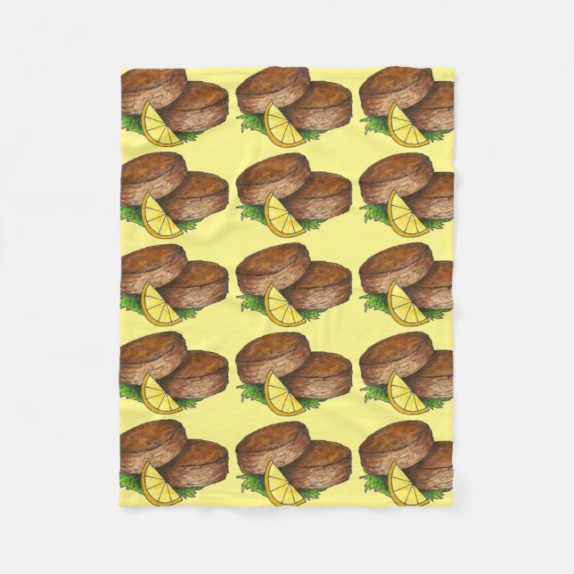 Couverture Polaire Maryland Crabcake Bay Crab Cakes Aliments de fruit (Devant)