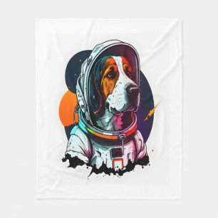 Couverture Polaire Mascotte de chien Astronout