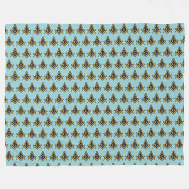 Couverture Polaire Masonic Freemasons Square and Compass (Devant (Horizontal))