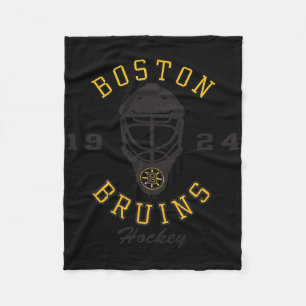 Couverture Polaire Masque de hockey des Bruins de Boston Blanc Offici