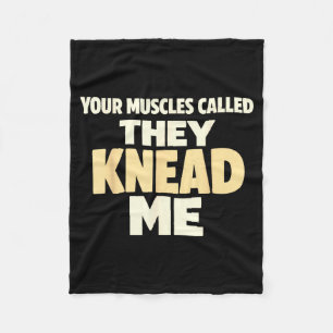 Couverture Polaire Massage drôle humour muscles appelés pétrir