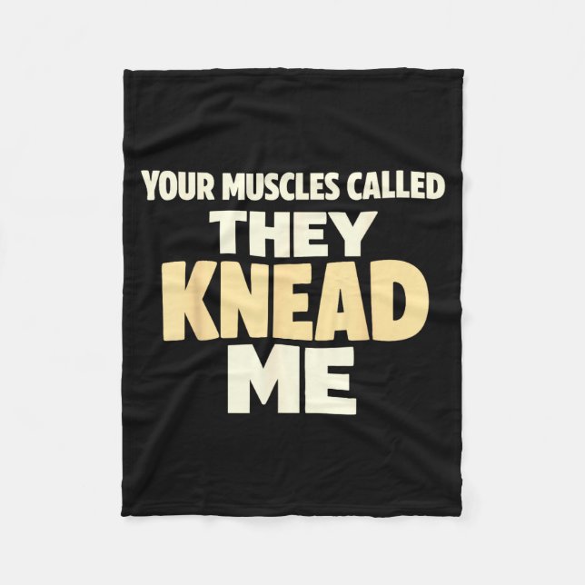 Couverture Polaire Massage drôle humour muscles appelés pétrir (Devant)