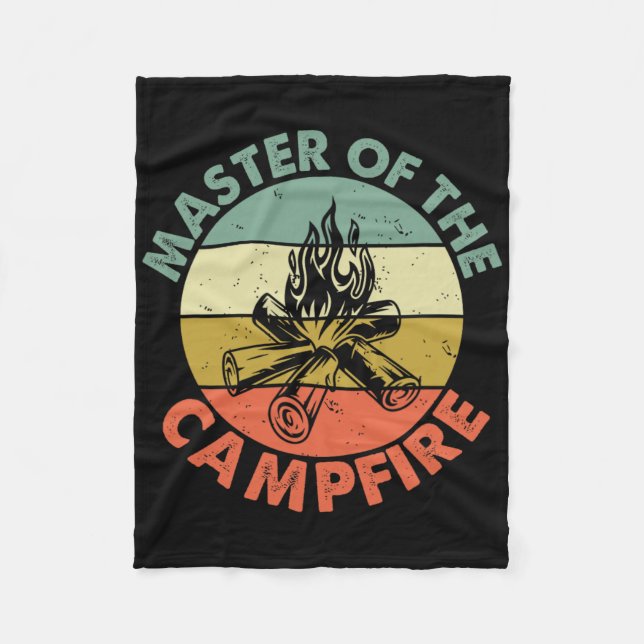 Couverture Polaire Master Of The Campfire Dad Camping Shirt Camping D (Devant)