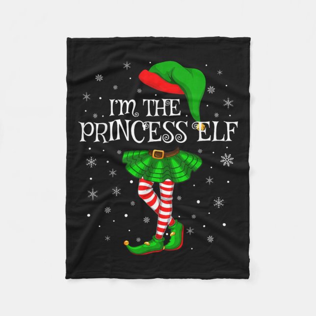Couverture Polaire Matching Family Group I'm The Princess Elf Christm (Devant)