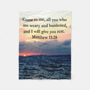 COUVERTURE POLAIRE MATELAS SPIRITUELS 11:28 PHOTO DE LA SCRIPTURE DU 