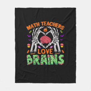 Couverture Polaire Math Cerveau Coeur Squelette Main Zombie Halloween