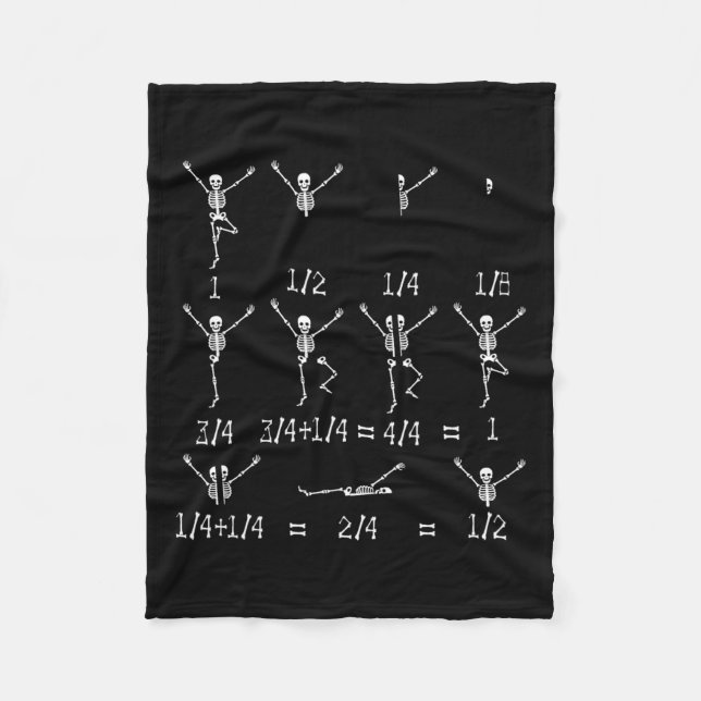 Couverture Polaire Math Enseignant équation Squelette Étudiants en ma (Devant)