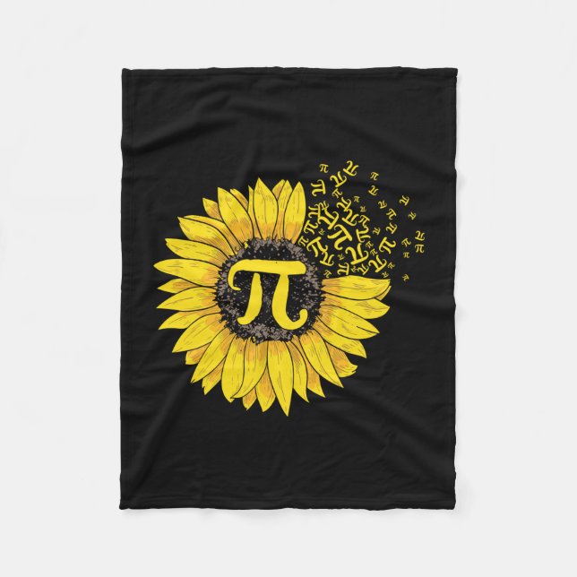 Couverture Polaire Math Enseignant Pi Numéro Tournesol (Devant)