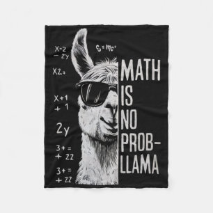Couverture Polaire Math Is No Prob-llama Drôle Lama Homme Femmes