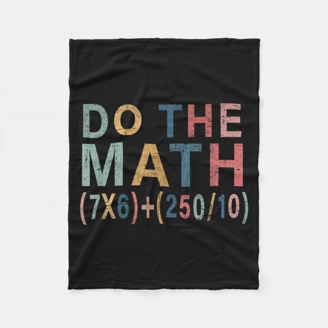 Couverture Polaire Math Meme Funny Gift For Teacher, Student Men Wome (Devant)