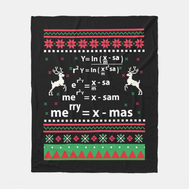 COUVERTURE POLAIRE MATH NOËL (Devant)