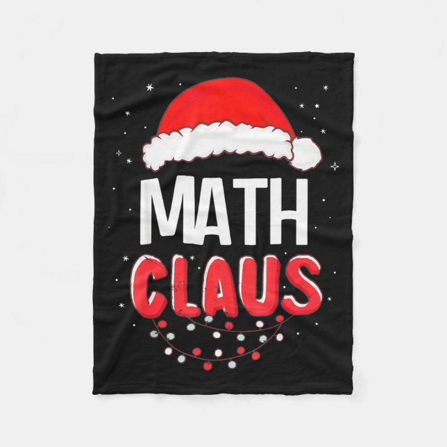 Couverture Polaire Math Santa Claus Christmas Matching Costume  (Devant)