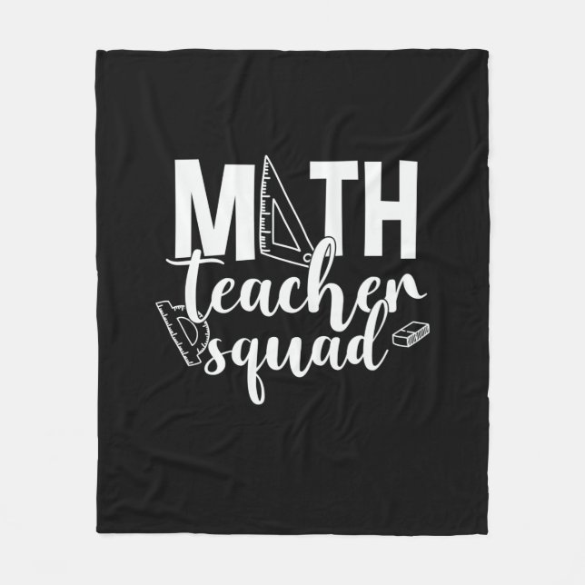 Couverture Polaire Math Teacher Math Teacher Squad (Devant)