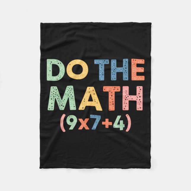 Couverture Polaire Mathématiques Faites Le Calcul (9x7+4) Équation Dr (Devant)