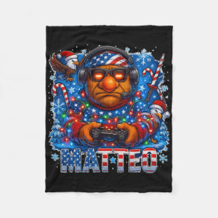 Couverture Polaire Matteo Mème Cerveau Pourri Italien Noël Drapeau Ét