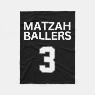 Couverture Polaire Matzah Ballers 3 Funny Jewish Pun Basketball Team