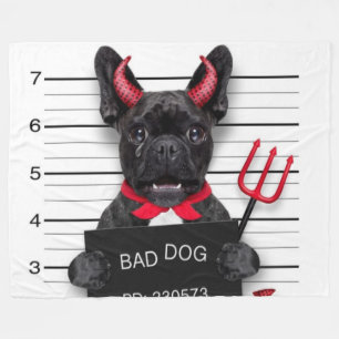 COUVERTURE POLAIRE MAUVAIS CHIEN