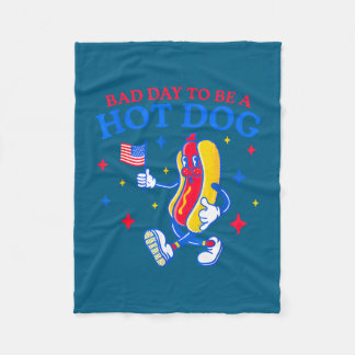 Couverture Polaire Mauvaise journée pour être un hot dog drôle bbq gr