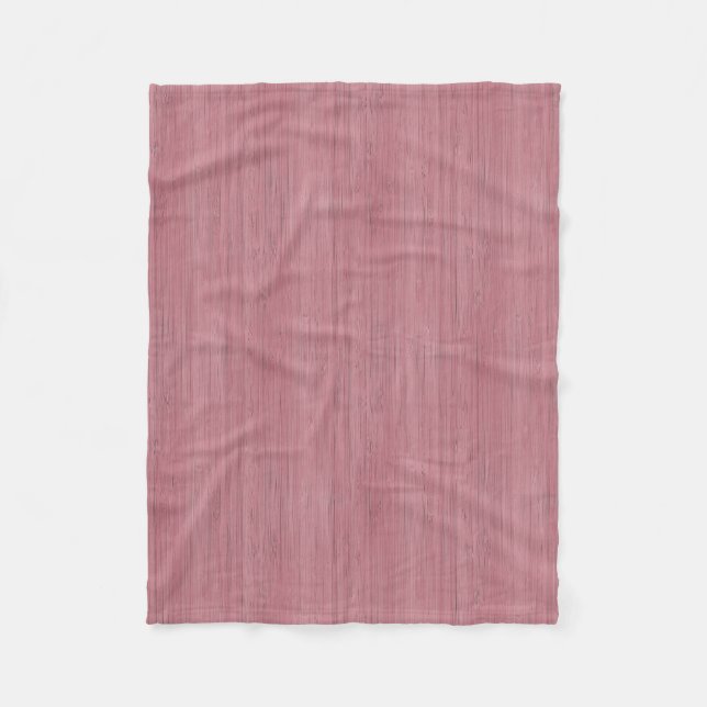 Couverture Polaire Mauve violet bambou apparence de grain de bois (Devant)