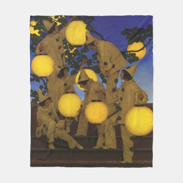 Couverture Polaire Maxfield Parrish Les Porteuses de Lanternes 1908 V (Devant)