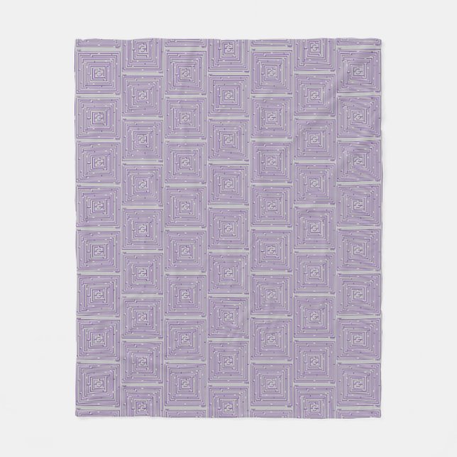 Couverture Polaire Maze pourpre (Devant)