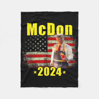 Couverture Polaire Mcdon Funny Donald Trump French Fry Cooking Fries 