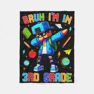 Couverture Polaire Mec je suis en 3e année Dabbing Drôle Gamer Ck à l