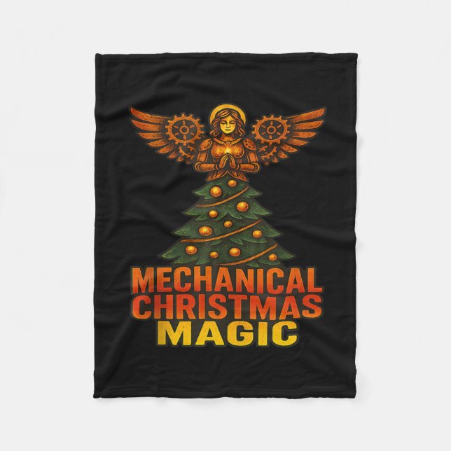 Couverture Polaire Mechanical Christmas Magic Xmas Fairy Angel Tank T (Devant)
